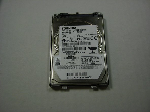 HP Pavilion dv6000 Hard Drive Replacement: step 3, image 1 of 2