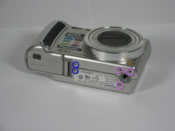 Disassembling Panasonic Lumix DMC-TZ5 Back Cover: step 4, image 1 of 1