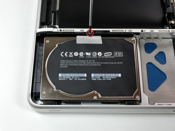 MacBook Unibody Model A1278 Hard Drive Cable Replacement: step 14, image 1 of 1