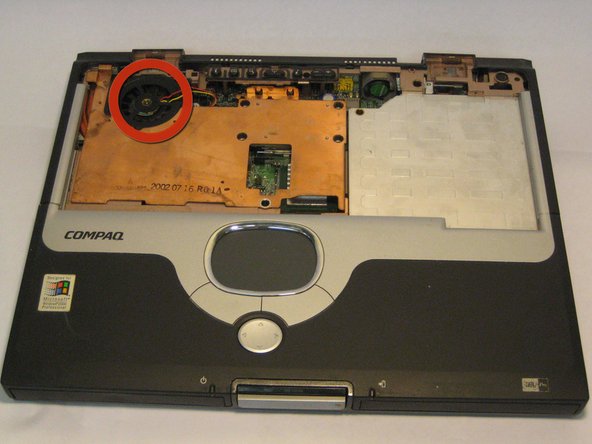 Compaq Evo N1000v Fan Replacement: step 12, image 1 of 1