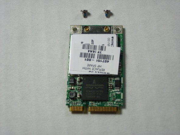 HP Pavilion dv6000 Wireless Card Replacement: step 4, image 1 of 1