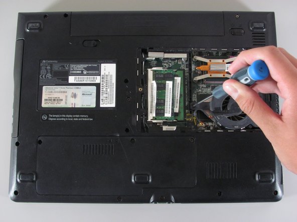 Gateway SA1 Cooling Fan Replacement: step 5, image 2 of 2