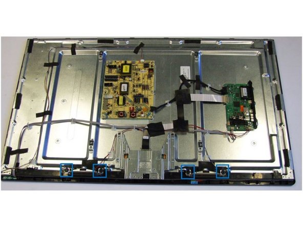 Toshiba 48L1443DG TV set, Removal of Speakers: step 3, image 1 of 1