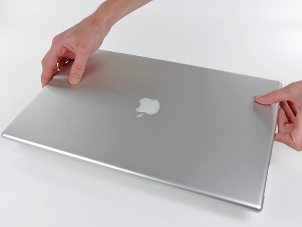 PowerBook G4 Aluminum 17" 1.67 GHz (High-Res) Rear Display Bezel Replacement: step 6, image 2 of 2