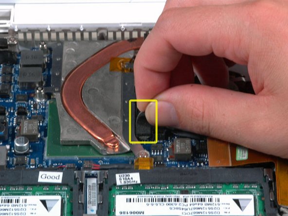 MacBook Core Duo Heat Sink Replacement: step 14, image 1 of 1