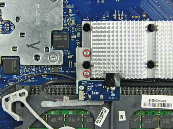 iMac G5 20" Model A1145 Hard Drive Fan Replacement: step 20, image 1 of 2