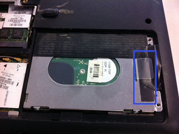 HP Pavilion dv6000 Fan Replacement: step 2, image 2 of 3