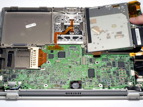 PowerBook G4 Titanium DVI PC Card Cage Replacement: step 17, image 1 of 1