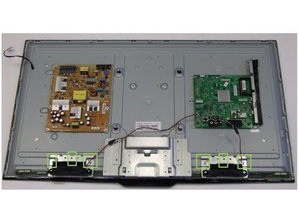 Philips 40PFK4509/12 TV set, Removal of Speakers: step 3, image 1 of 1